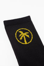 Load image into Gallery viewer, palm socks / black
